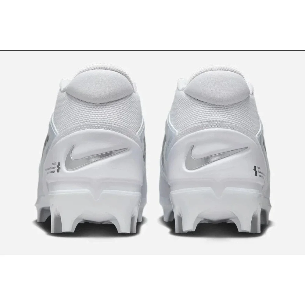 Nike Alpha Menace 4 Pro Football Cleats Men's Size 9 White Silver‎ FD7037-101